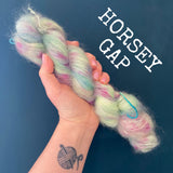 Horsey Gap  - Hand dyed - lace weight yarn - 50g/420m - kid mohair - silk