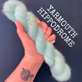 Yarmouth Hippodrome  - Hand dyed - lace weight yarn - 50g/420m - kid mohair - silk