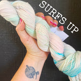 Surfs Up - Hand dyed DK yarn 100g/225M superwash merino