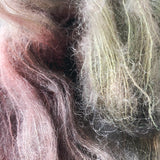Oilslick - Hand dyed - lace weight yarn - 50g/420m - kid mohair - silk