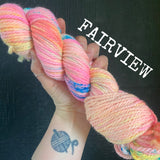 Fairview - Hand dyed Chunky Weight Yarn 100g/100m - superwash merino
