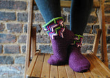 Crochet Pattern - Rainbow Slipper Socks