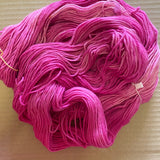 RASPBERRY - Hand dyed 4ply/sock yarn 100g/425m superwash merino, nylon blend