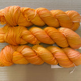 TANGELO - Hand dyed 4ply/sock yarn 100g/425m superwash merino, nylon blend
