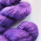 Violacea - Hand dyed - lace weight yarn - 50g/420m - kid mohair - silk