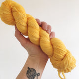 Pumpkin - Hand dyed 4ply/sock yarn 100g/425m superwash merino, nylon blend