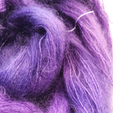 Violacea - Hand dyed - lace weight yarn - 50g/420m - kid mohair - silk