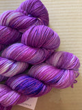 BLACKCURRANT - Hand dyed 4ply/sock yarn 100g/425m superwash merino, nylon blend