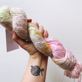 Pickleberry - Hand dyed - sock weight yarn - 100g/350m - Kid Silk Fluff