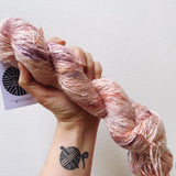 Ama - Hand dyed - sock weight yarn - 100g/350m - Kid Silk Fluff