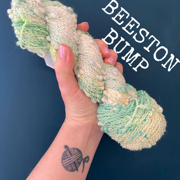 Beeston Bump - Hand dyed SLUB 4ply/sock yarn 100g/400m superwash merino, nylon blend
