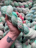 Blakeney Point - Hand dyed SLUB 4ply/sock yarn 100g/400m superwash merino, nylon blend