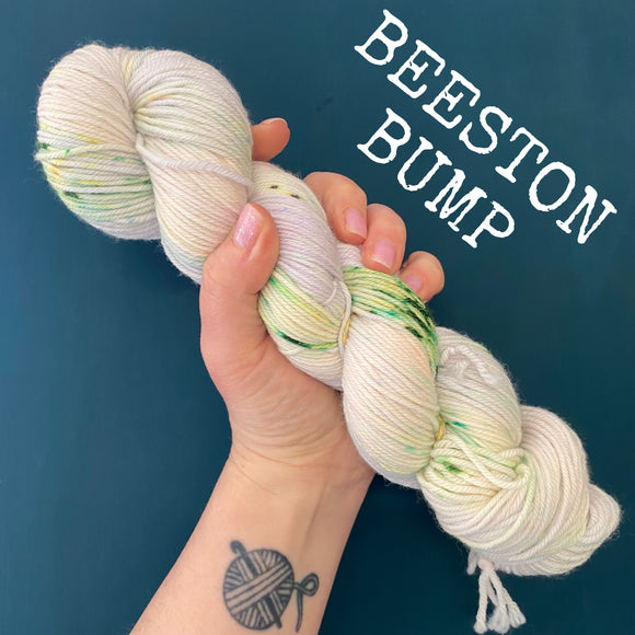 Beeston Bump - Hand dyed DK yarn 100g/225M superwash merino
