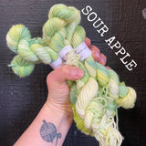 10g SOCK MINIS - Hand dyed sock knit yarn 10g/42m superwash merino, nylon blend