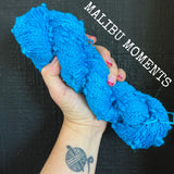 Malibu Moments - Hand dyed SLUB 4ply/sock yarn 100g/400m superwash merino, nylon blend