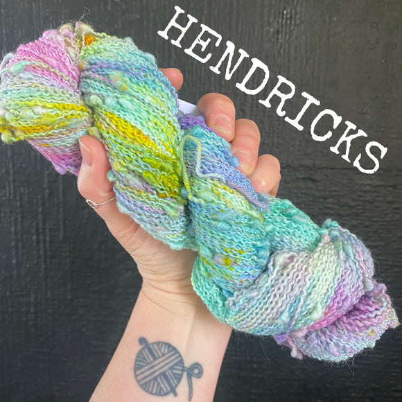 Hendricks - Hand dyed SLUB 4ply/sock yarn 100g/400m superwash merino, nylon blend