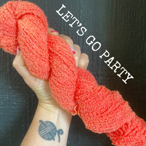 Let's Go Party - Hand Dyed - Boucle Double Knit Weight Yarn - superwash merino - 100g/220m