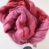 Mulled Wine - Hand dyed - lace weight yarn - 50g/420m - kid mohair - silk