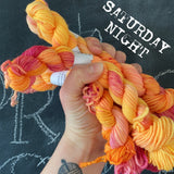 10g SOCK MINIS - Hand dyed sock knit yarn 10g/42m superwash merino, nylon blend
