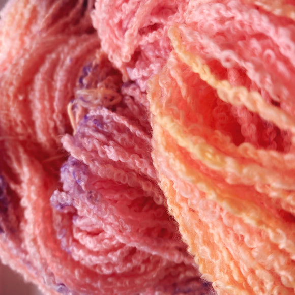 Make Waves - Hand Dyed - Boucle Double Knit Weight Yarn - superwash merino - 100g/220m