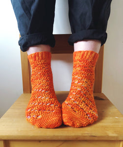 Crochet Pattern - Spessartite Socks - PRINT