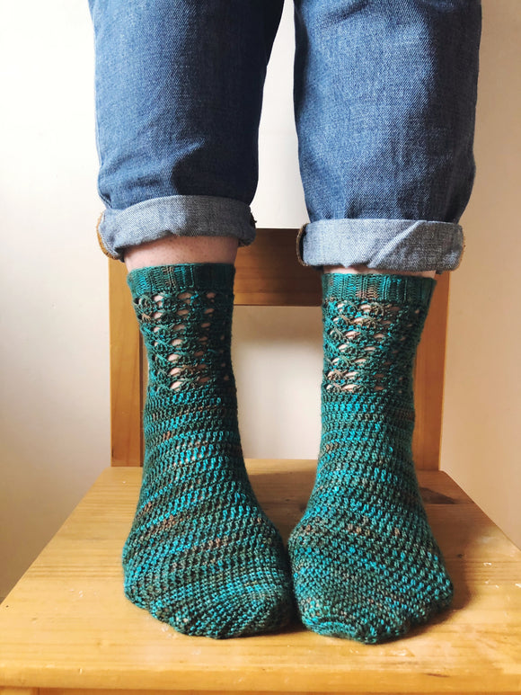 Crochet Pattern - Gaspeite Socks