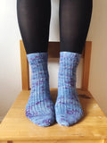 Crochet Pattern - Tanzanite Socks