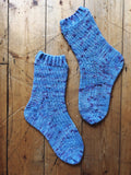 Crochet Pattern - Tanzanite Socks - PRINT