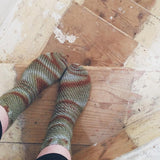 Crochet Pattern - Fallen Leaves Socks
