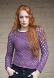 Crochet Pattern - Women's Lacy Sweater