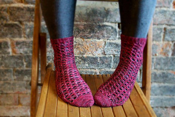 Crochet Pattern - Mulled Wine Socks