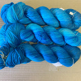 BLUEBERRIES - Hand dyed 4ply/sock yarn 100g/425m superwash merino, nylon blend