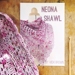 Crochet Pattern - Neona Shawl - PRINT