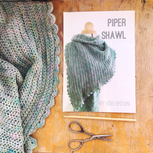 Crochet Pattern - Piper Shawl - PRINT