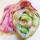 Pickleberry - Hand dyed - sock weight yarn - 100g/350m - Kid Silk Fluff