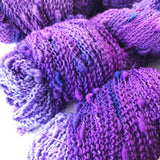 Violacea - Hand dyed SLUB 4ply/sock yarn 100g/400m superwash merino, nylon blend