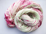Apple Blossom - Hand dyed DK yarn 100g/225M superwash merino