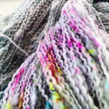 Storms and Rainbows - Hand dyed SLUB 4ply/sock yarn 100g/400m superwash merino, nylon blend