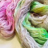 Pickleberry - Hand dyed - sock weight yarn - 100g/350m - Kid Silk Fluff