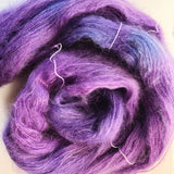 Violacea - Hand dyed - lace weight yarn - 50g/420m - kid mohair - silk