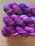 BLACKCURRANT - Hand dyed 4ply/sock yarn 100g/425m superwash merino, nylon blend