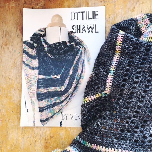 Crochet Pattern - Ottolie Shawl - PRINT
