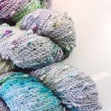 Storms and Rainbows - Hand dyed SLUB 4ply/sock yarn 100g/400m superwash merino, nylon blend