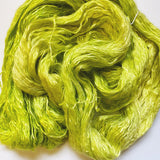 Tennis Ball - Hand dyed - sock weight yarn - 100g/350m - Kid Silk Fluff