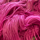 RASPBERRY - Hand dyed 4ply/sock yarn 100g/425m superwash merino, nylon blend