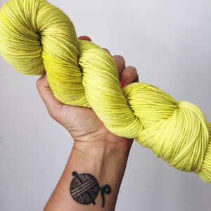 Echinocactus  - Hand dyed 4ply/sock yarn 100g/425m superwash merino, nylon blend
